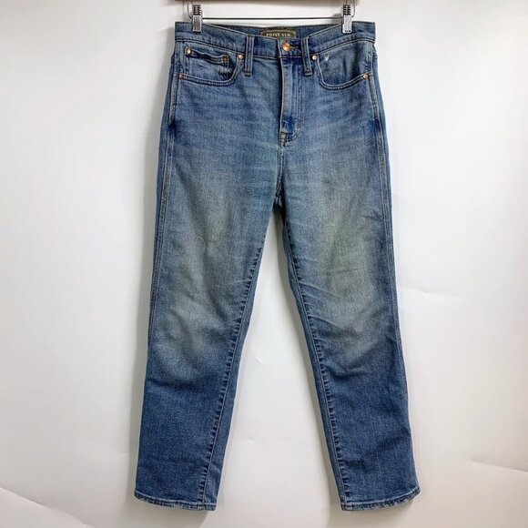 Point Sur Women's Shoreditch Mid Rise in Light Sky Wash Straight Jean Size 26 - Picture 1 of 14